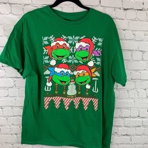 TMNT Christmas Green T shirt Ugly‎ Christmas